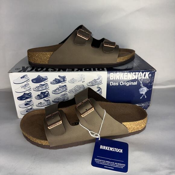 Birkenstock Arizona Men’s Size EU 40 Mocha Regular Fit Sandals - Picture 1 of 12